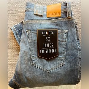 Duer Performance Denim Slim jeans in the colour Tidal - brand new